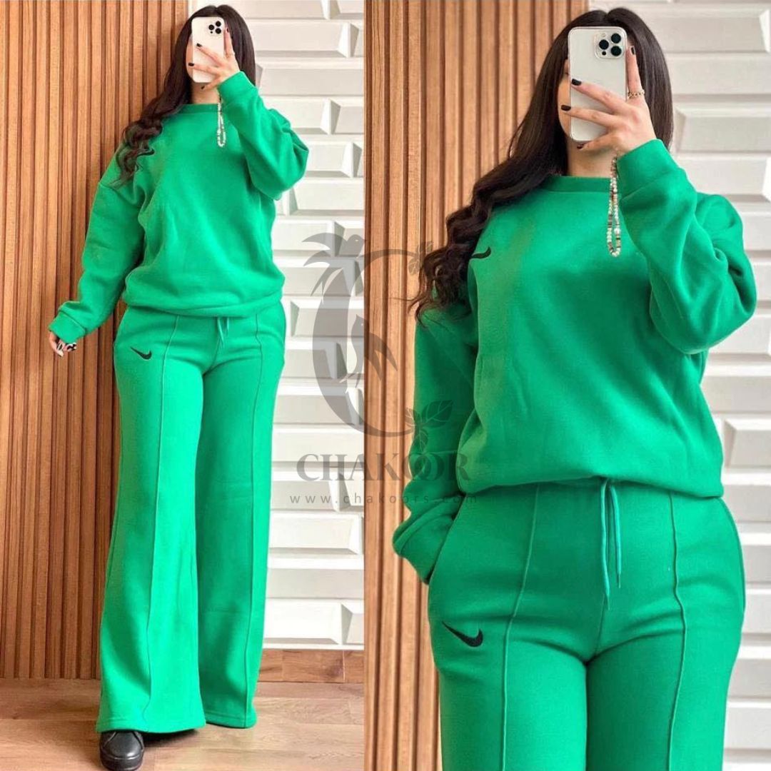 Chakoors Fleece Fabric Sweatshirt and Straight Trouser CH # 326