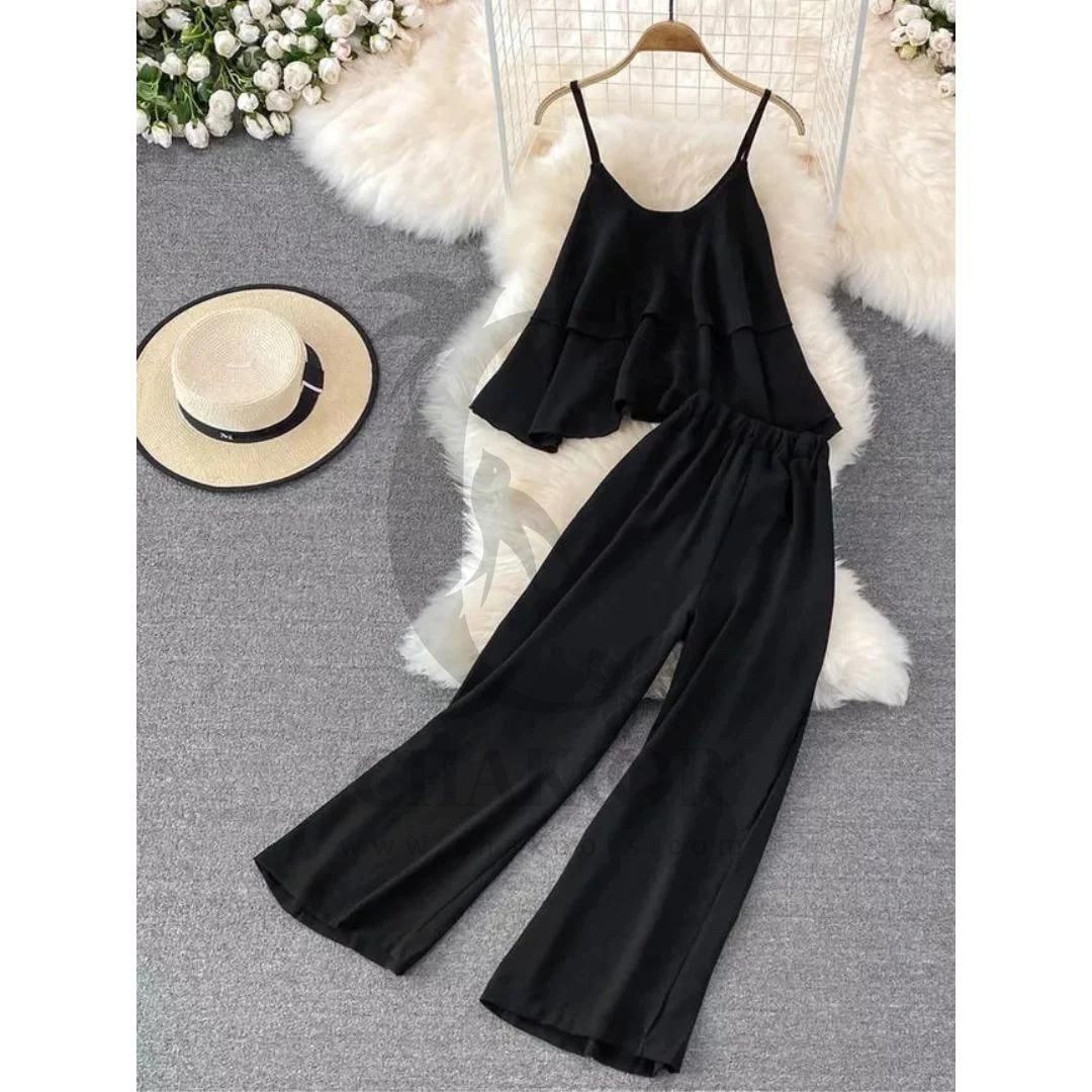 Frill Style Sleeveless Lounge Wear Set SW- 0097 - - - sale item