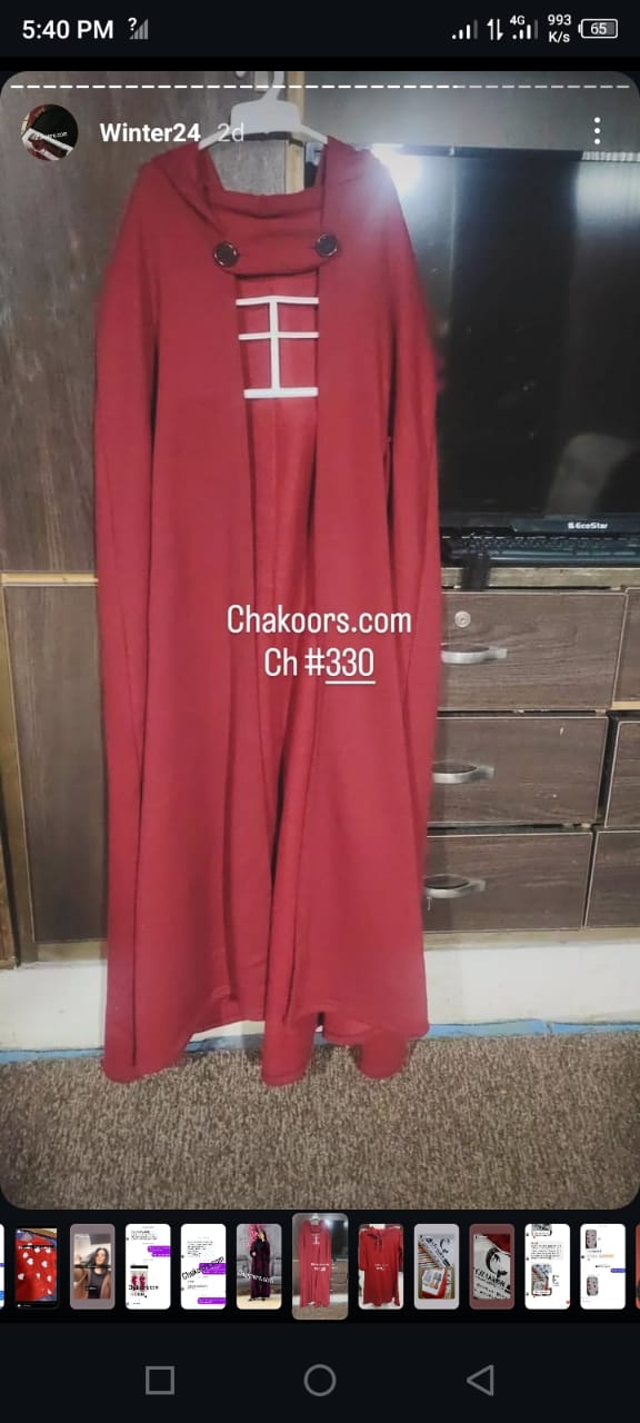 50% Off Chakoor Women Stylish Long Cape Cloak Hooded Coat Autumn Hoodies Poncho Warm Cosplay Outwear Windbreaker CH # 330