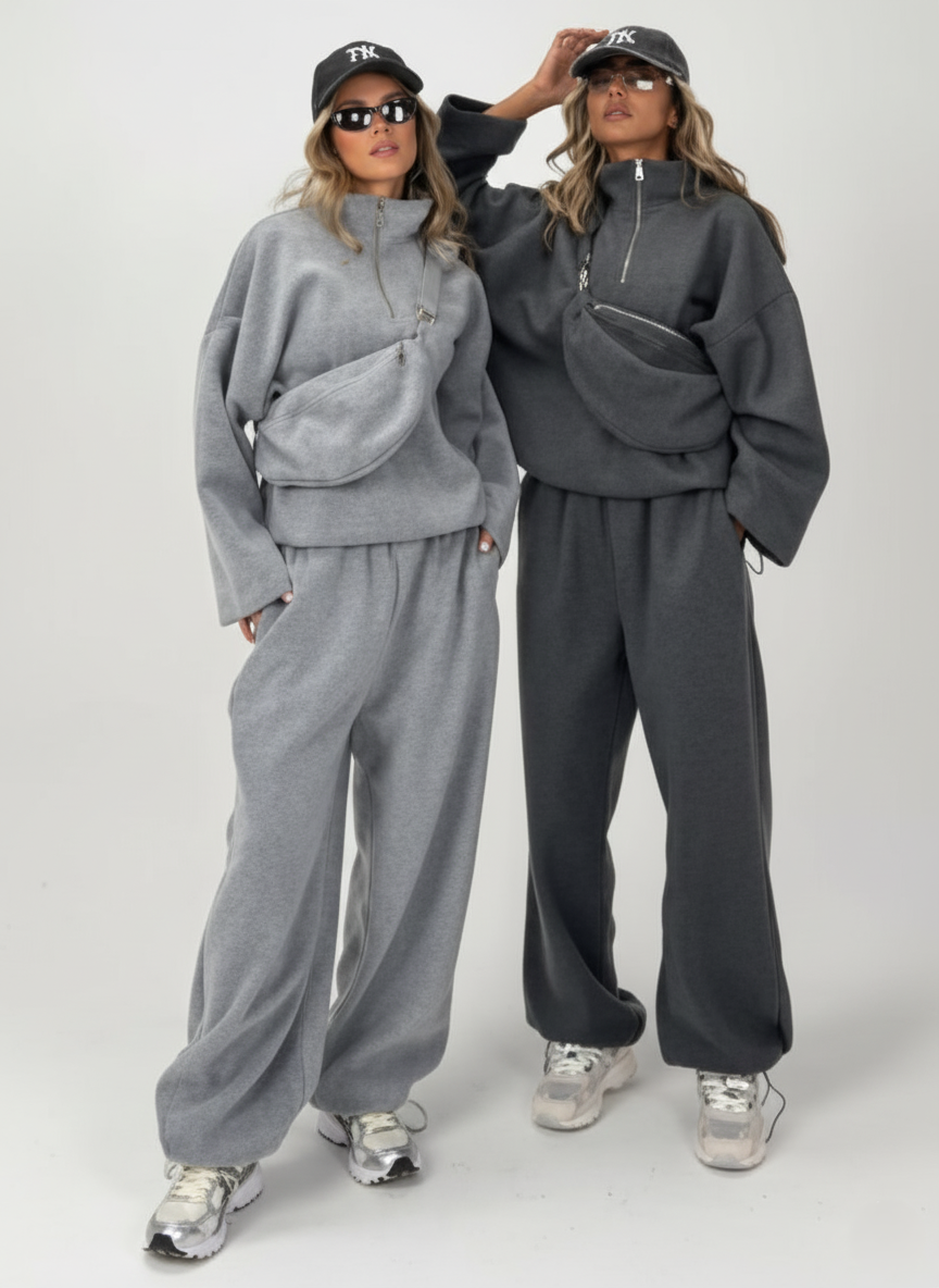 CH # 583 Chakoor Women’s 3 in 1 Winter Western Baggy Track Co ords With Bag