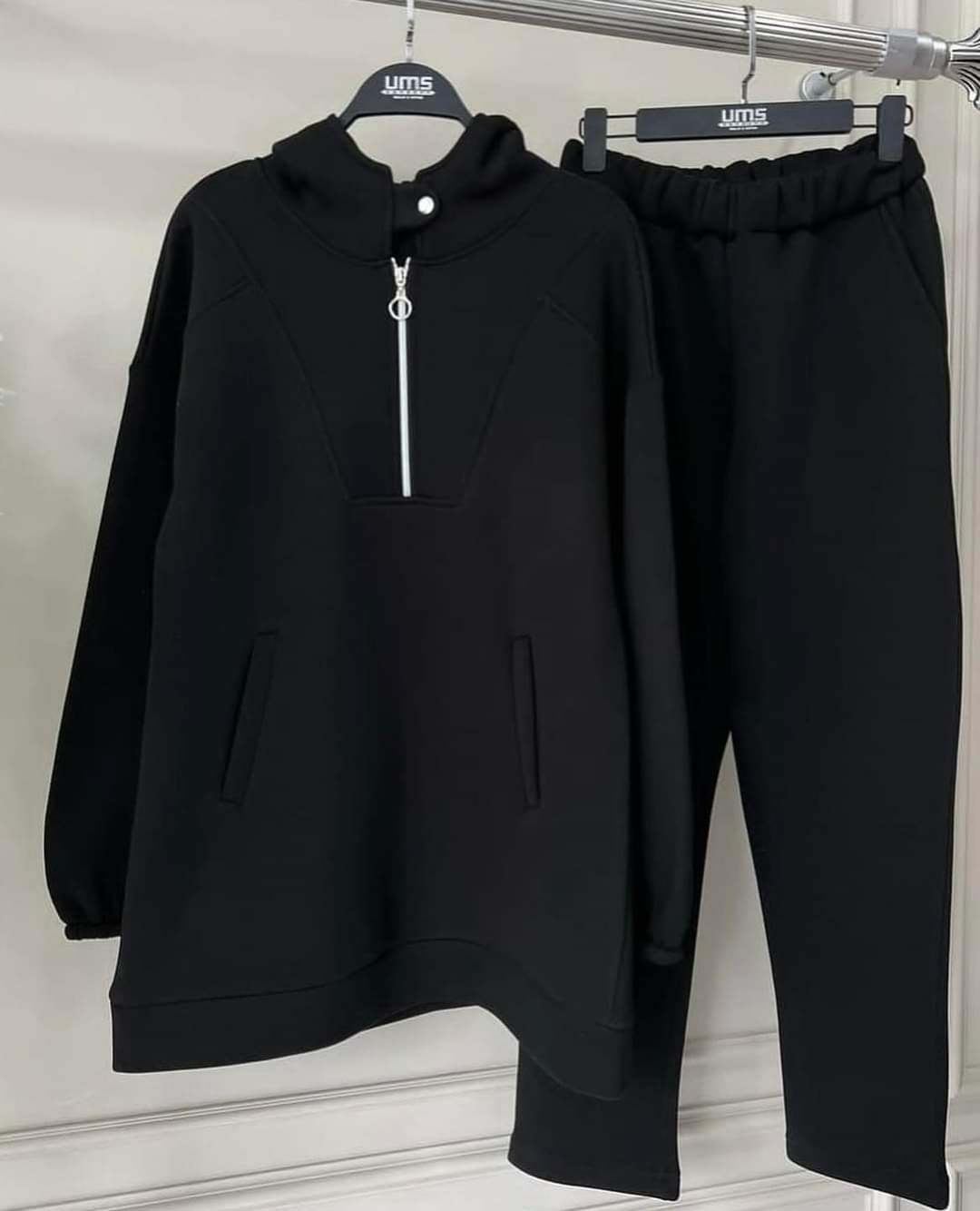 CH # 396 Chakoor Winter Fleece Co Ords Set Zipper top + Trouser