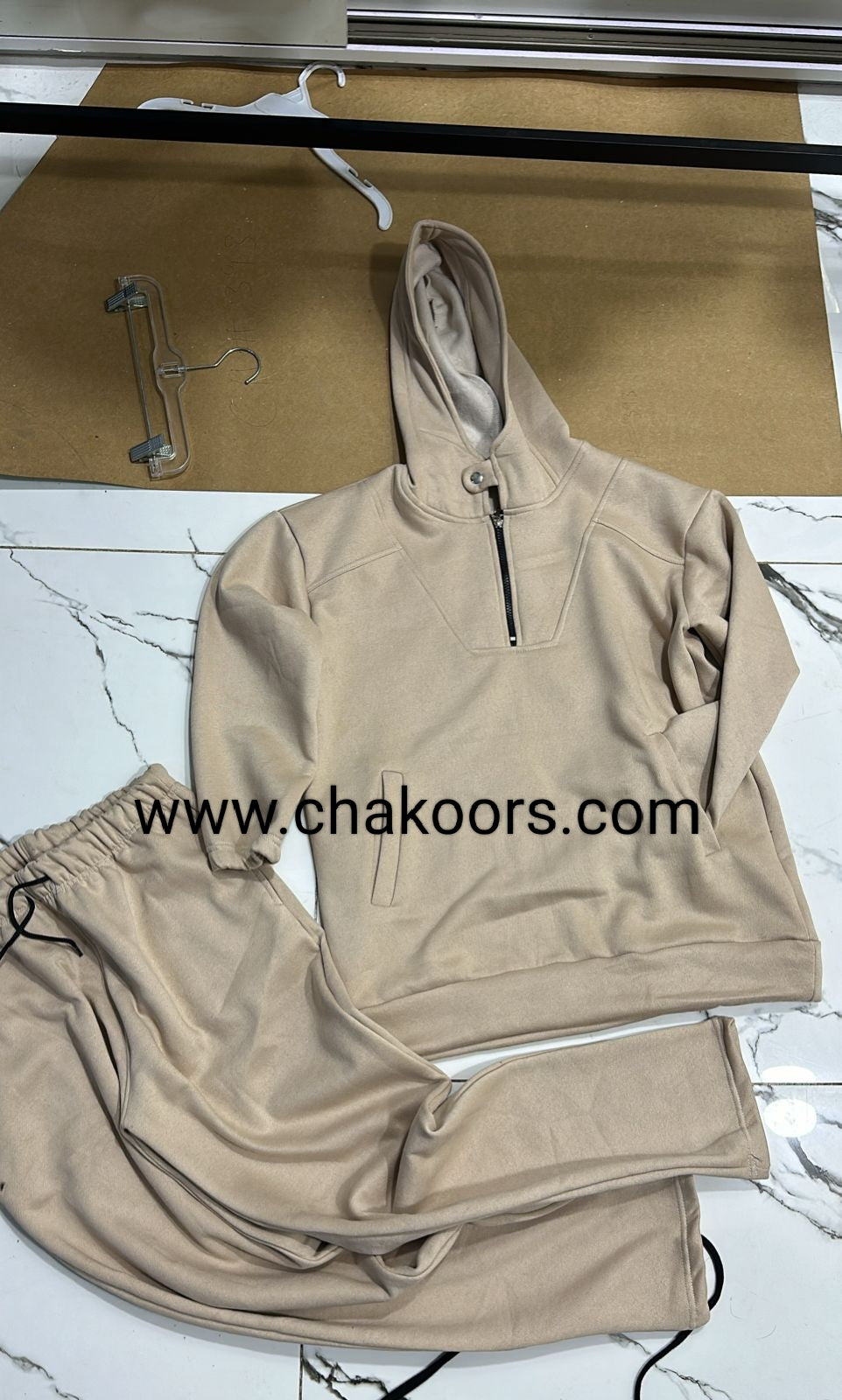 CH # 396 Chakoor Winter Fleece Co Ords Set Zipper top + Trouser