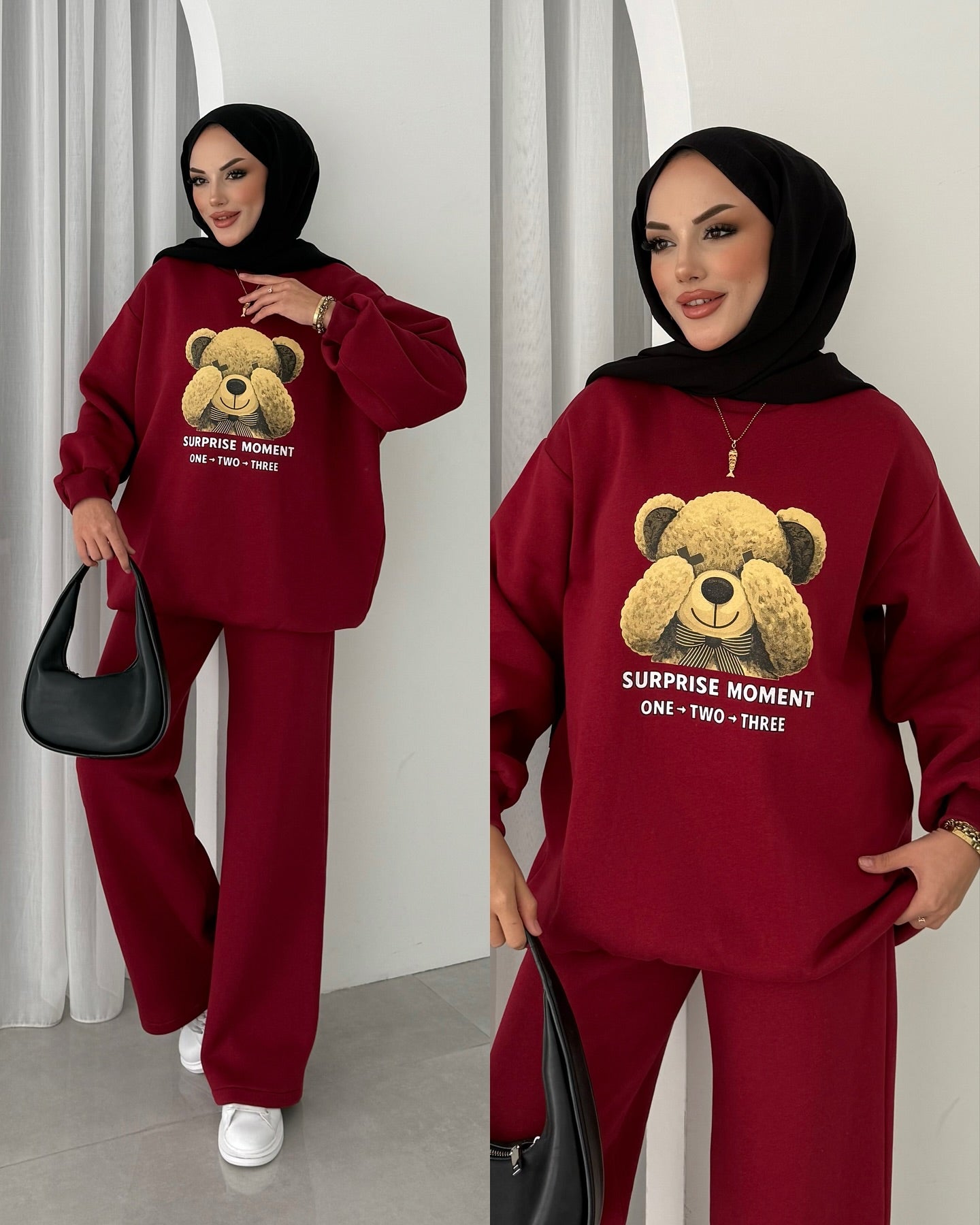 CH 593 Chakoor Puffy Chardonnay Sweat Duo Set (Winter Top & Trouser)