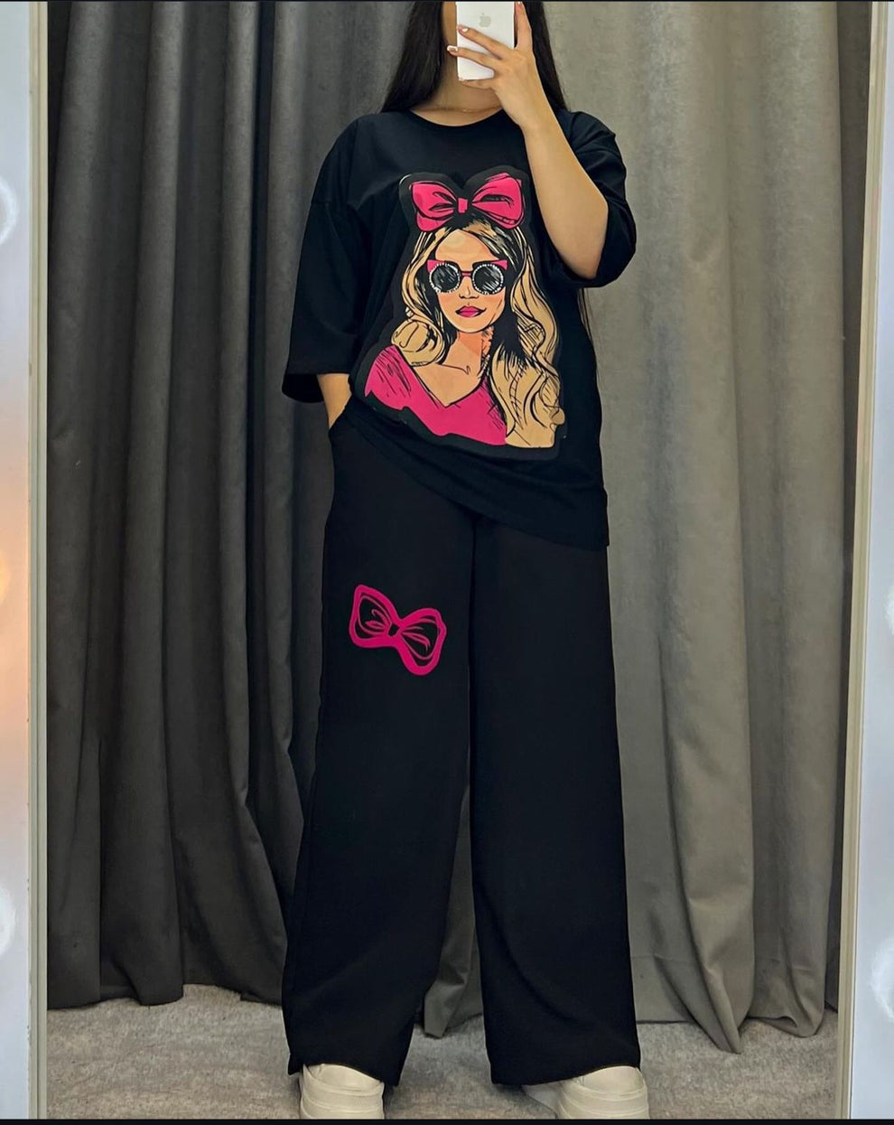 CH # 436 Printed Drop-Shoulder Tee Trousers (Print 8)