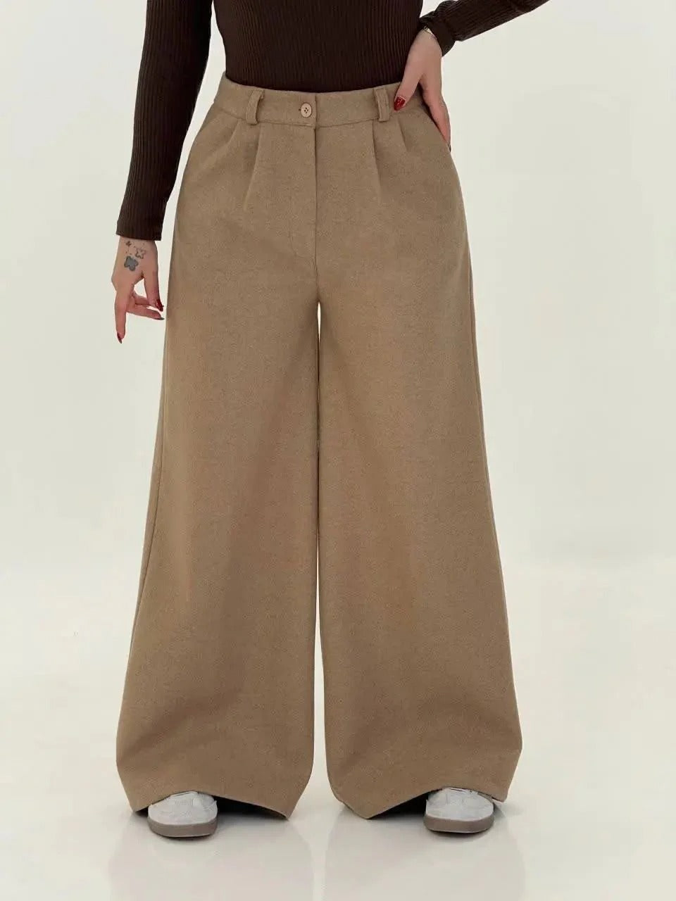 CH 595 - Winter Fleece Wide-Leg Pants -