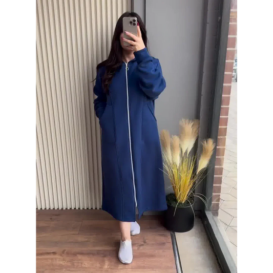 CH 480 |Chakoor| Long Zipper Fleece Hoodie