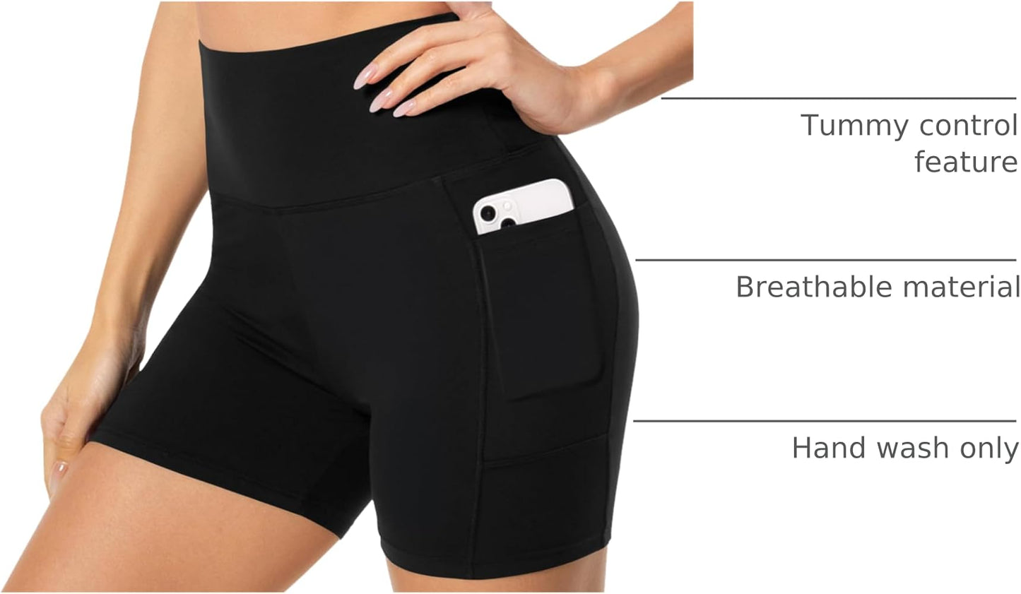 CH # 575 High Waist Lycra Tummy Control Gym Shorts – Women’s Fitness, Yoga & Running Wear