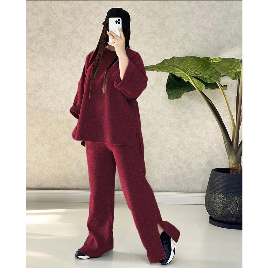 chakoor winter bottom cut 2 pieces fleece dress CH # 327