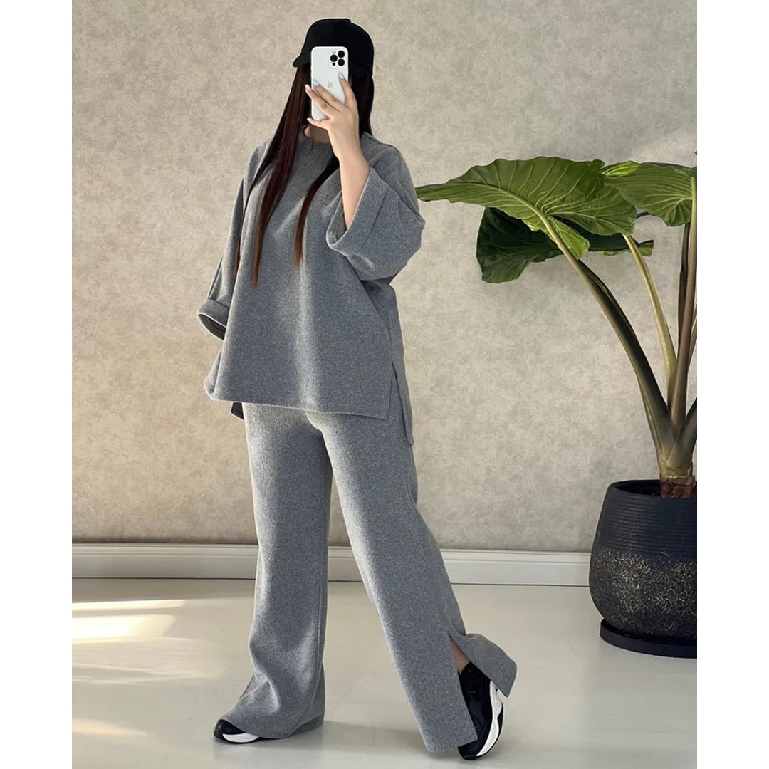 chakoor winter bottom cut 2 pieces fleece dress CH # 327