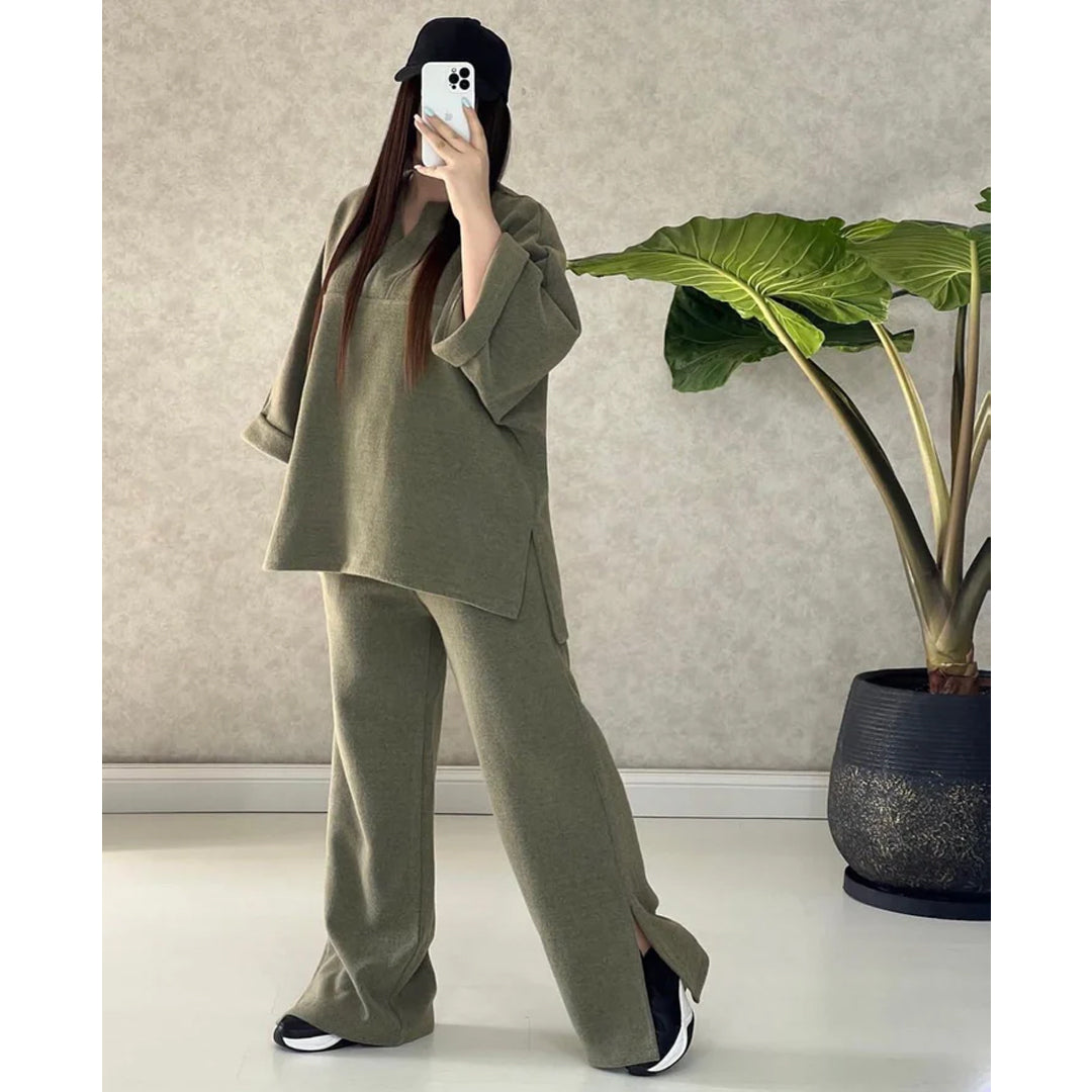chakoor winter bottom cut 2 pieces fleece dress CH # 327