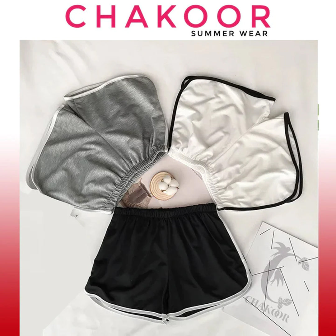 Chakoor's Pack of 3 Boxers Short for women
