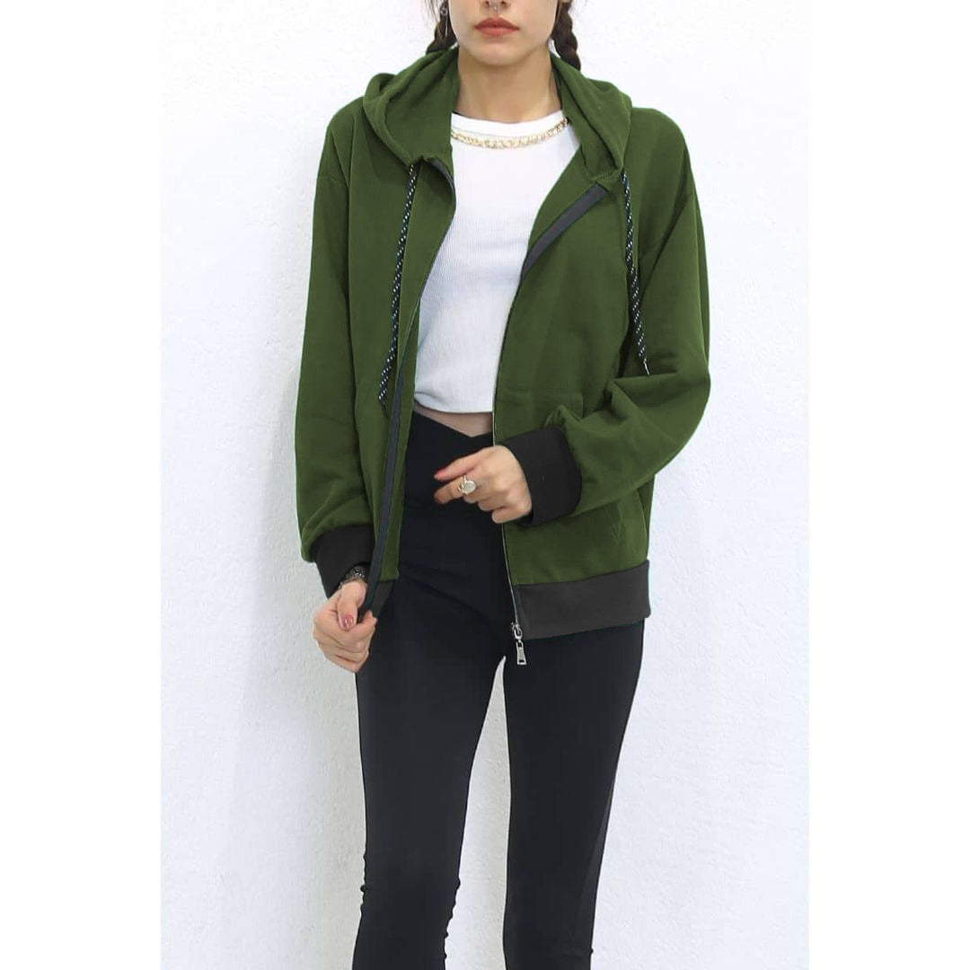 chakoor women zipper hoodie