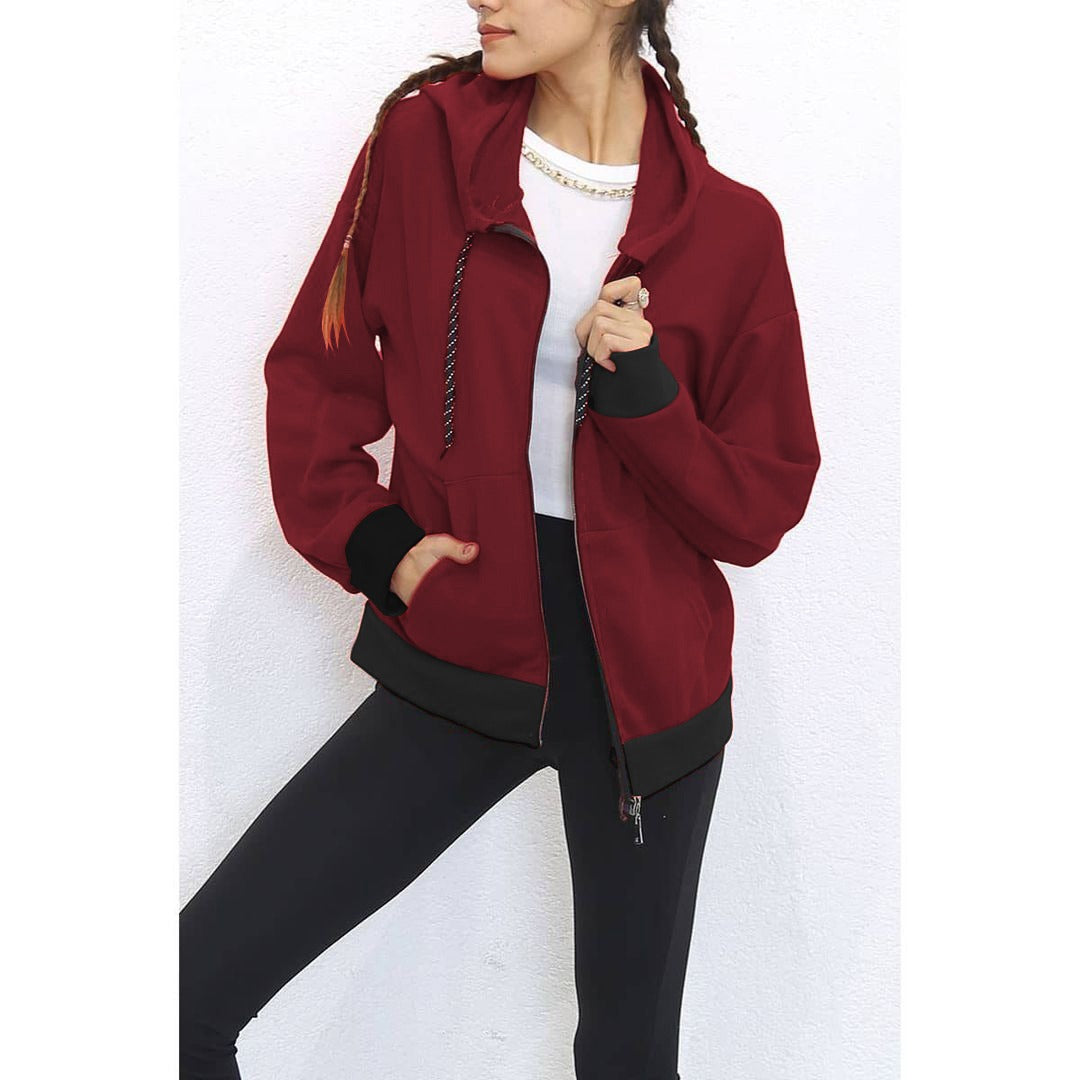 chakoor women zipper hoodie