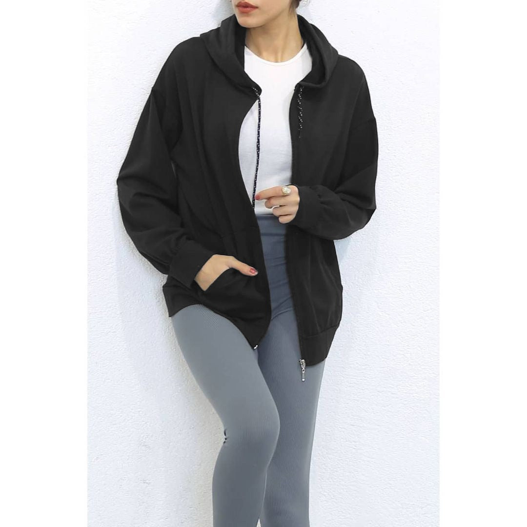 chakoor women zipper hoodie