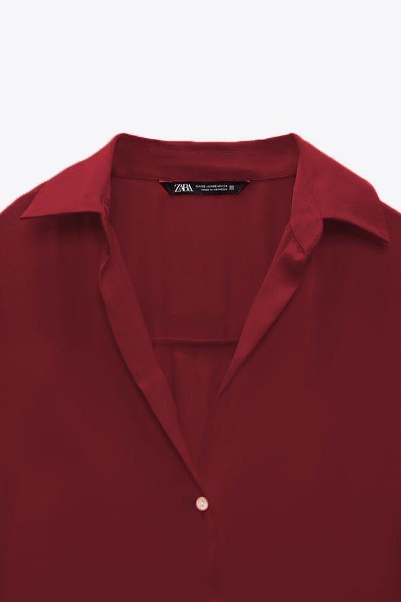 Chakoor Silk Effect Front Button Formal Shirt CHK # P51