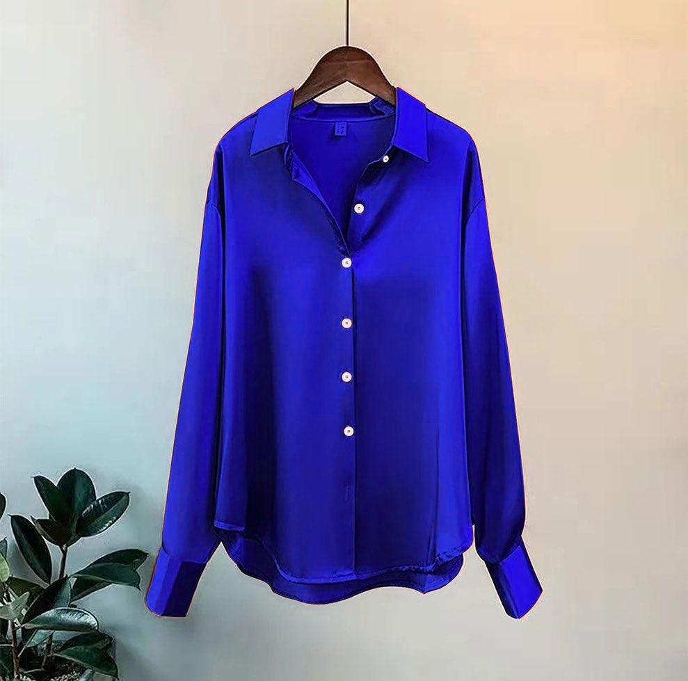 Chakoor Silk Effect Front Button Formal Shirt CHK # P51