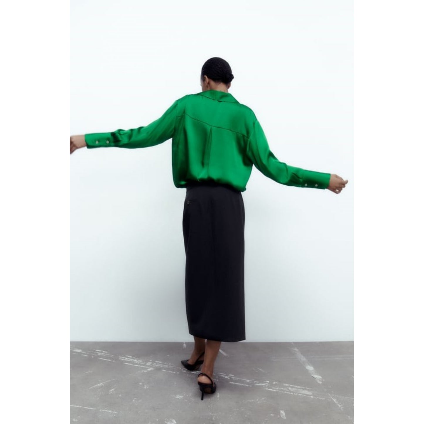 Chakoor Silk Effect Front Button Formal Shirt CHK # P51