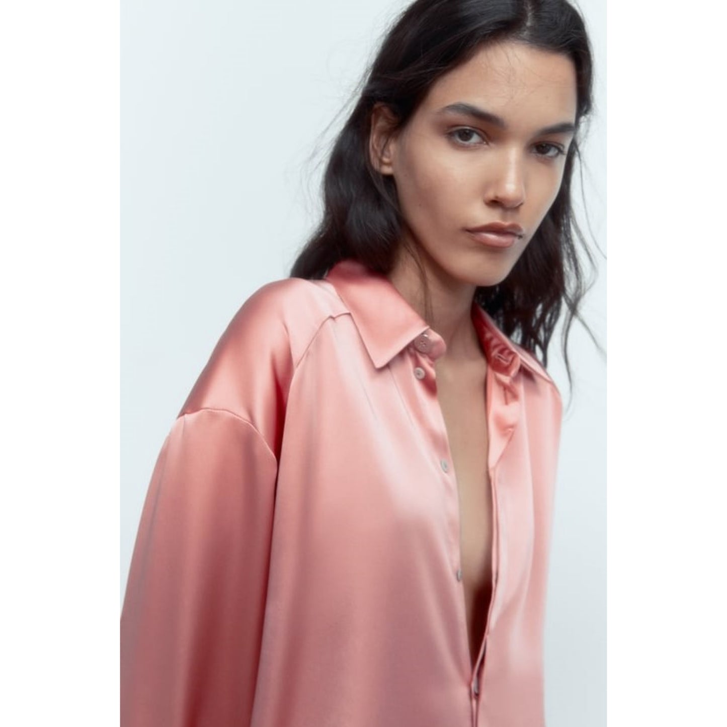 Chakoor Silk Effect Front Button Formal Shirt CHK # P51