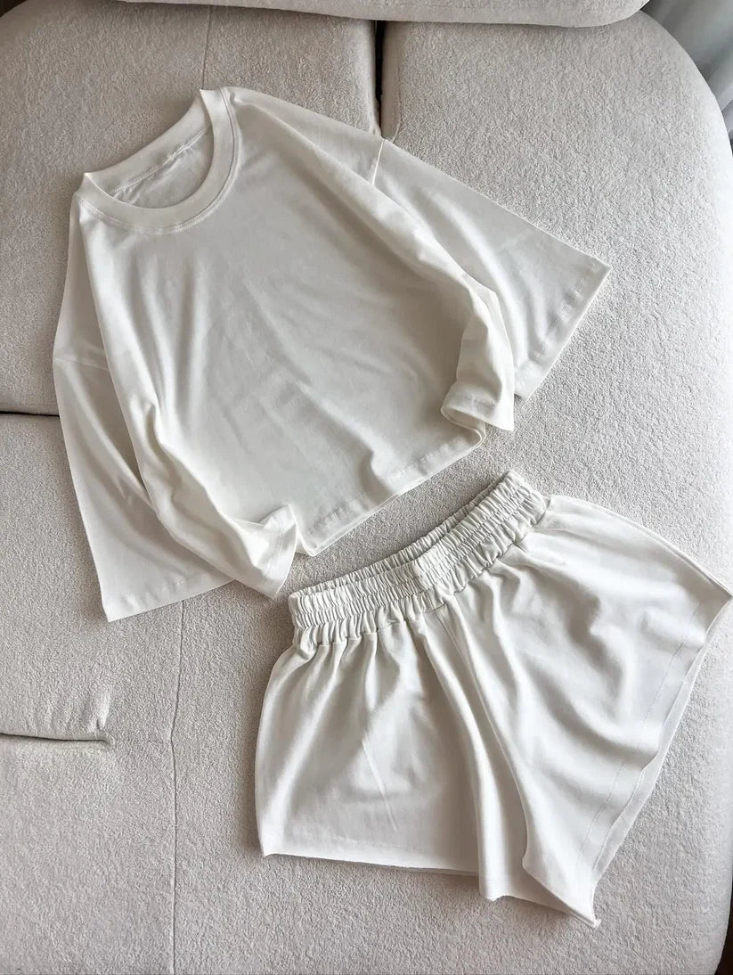 CH - 6094 - Chill Crop & Shorts Co-Ord | Chakoors