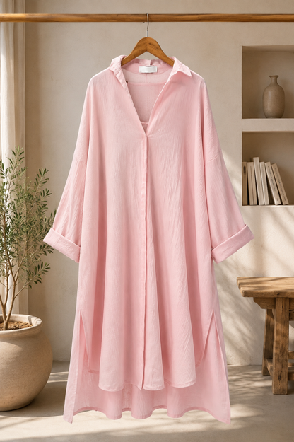 Ch 6109 Dune Drape Tunic Overseized Shirt Chakoors