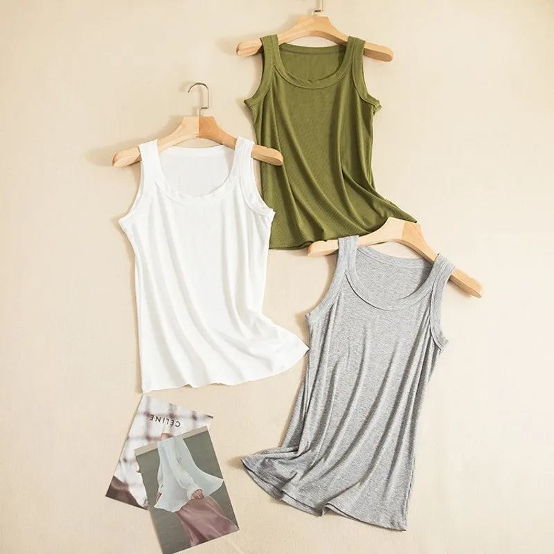 Ch # 415 Chakoor O Neck Basic Tank Top