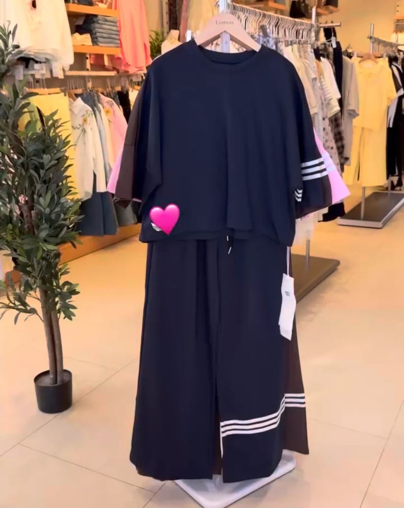 CH - 6074 - Stripes Co-ord Set | Chakoors