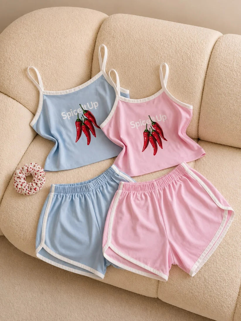 CH - 6096 - Spice It Up Cami & Shorts Set | Chakoors