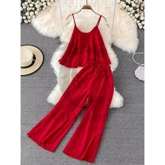 Frill Style Sleeveless Lounge Wear Set SW- 0097 - - - sale item