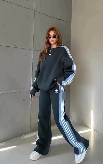 CH 615 - Side Stripe Printed Tracksuit - Chakoor