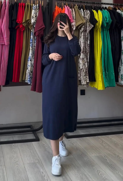 CH 592 - Longline Fleece Top For Winters - Chakoor