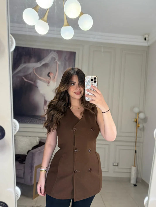 CH - 614 Women’s Stylish Fleece Twin Set – Short Jacket & Inner Outfit - Chakoor