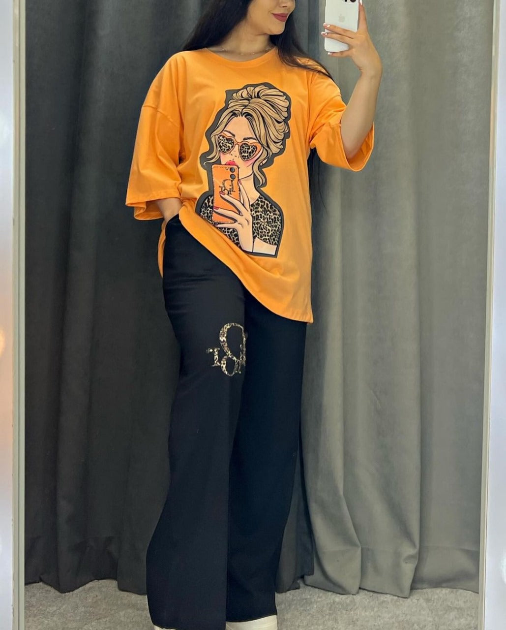 CH # 436 Printed Drop-Shoulder Tee Trousers (Print 6)