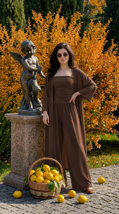 CH - 6088 Summer Flow 3-Piece Co-ord Set - Chakoor
