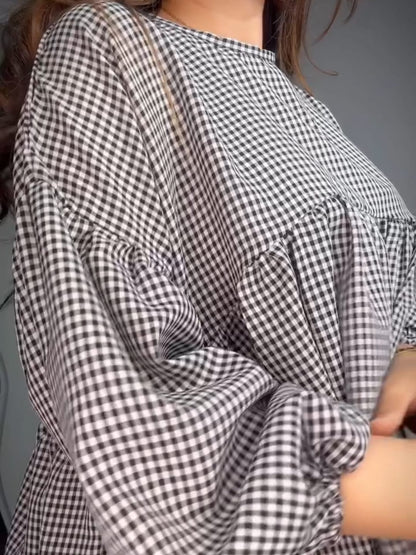 Ch # 552 Chakoor Classic Checkered Cotton Co-ord Set