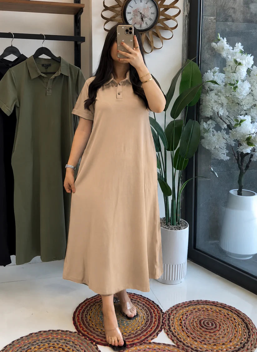 CH 6075 Collar Style Long Top - Chakoors