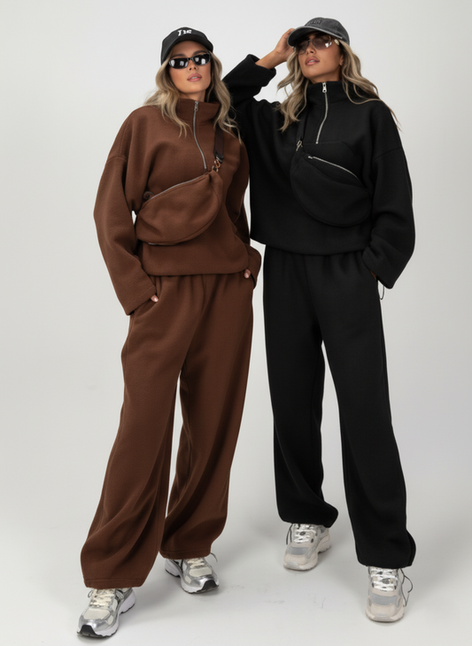 CH # 583 Chakoor Women’s 3 in 1 Winter Western Baggy Track Co ords With Bag