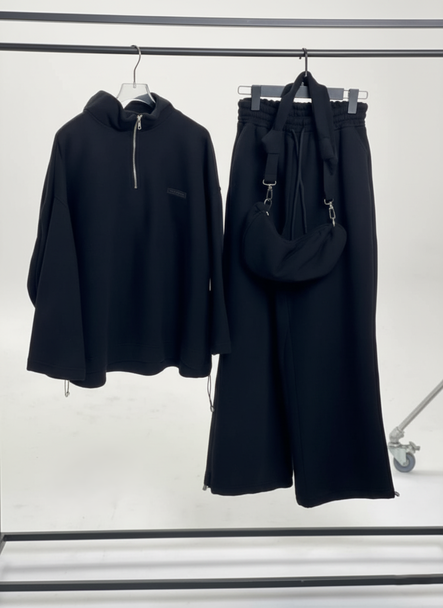 CH # 583 Chakoor Women’s 3 in 1 Winter Western Baggy Track Co ords With Bag