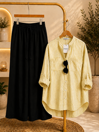 Ch 6120 Luna Striped Co-Ord Set Chakoors