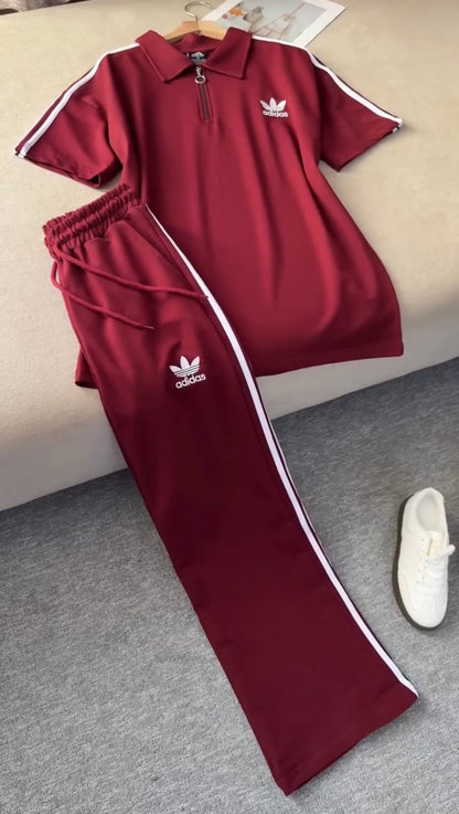 Ch 6023 Zip Polo & Sport Style Track Trouser