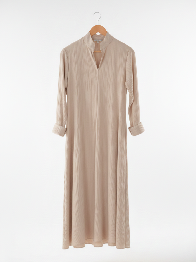 Ch 632 Chakoor Signature Crinkle Pleated Summer Maxi