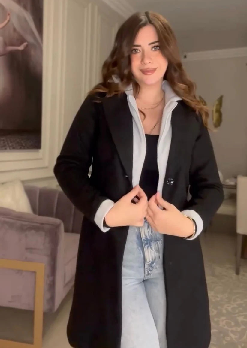 CH 599 - Modish Fleece Coat - Chakoor