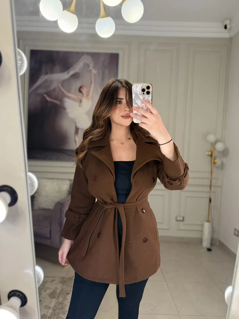 CH - 614 Women’s Stylish Fleece Twin Set – Short Jacket & Inner Outfit - Chakoor