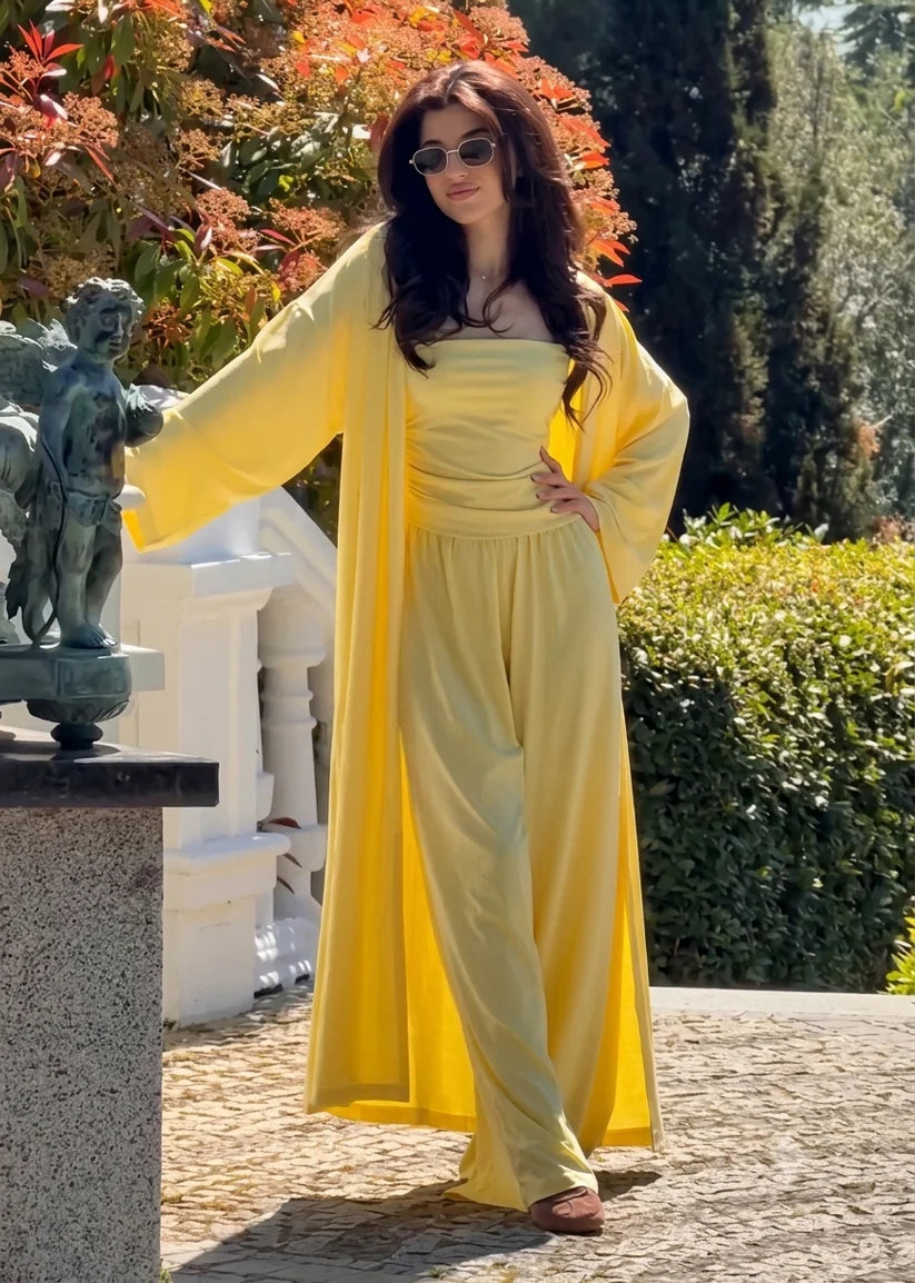 CH - 6088 Summer Flow 3-Piece Co-ord Set - Chakoor