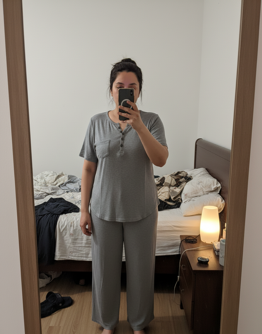 CH # 538 Chakoor 2 pc button casual top with straight trouser