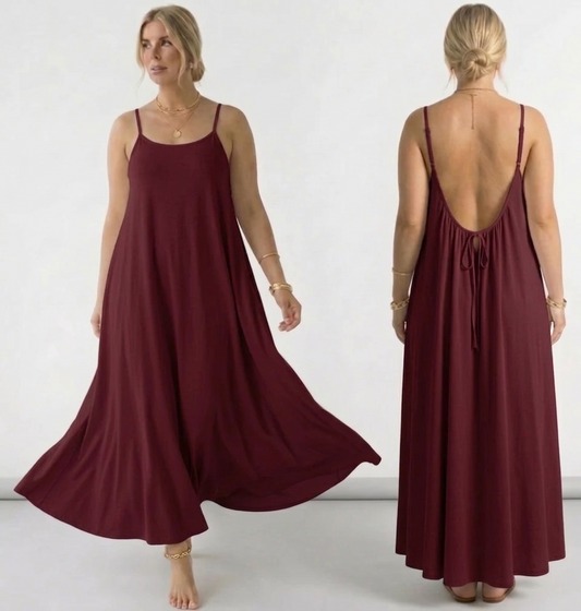 Chakoor Seductive Adjustable Backless Cami Maxi Dress -  Maternity & Nightwear 01