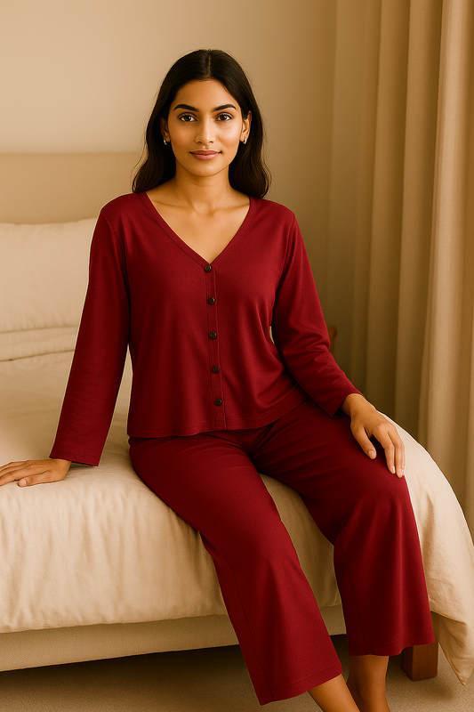 CH # 50 Chakoor Drop Shoulder Button Summer Home Wear