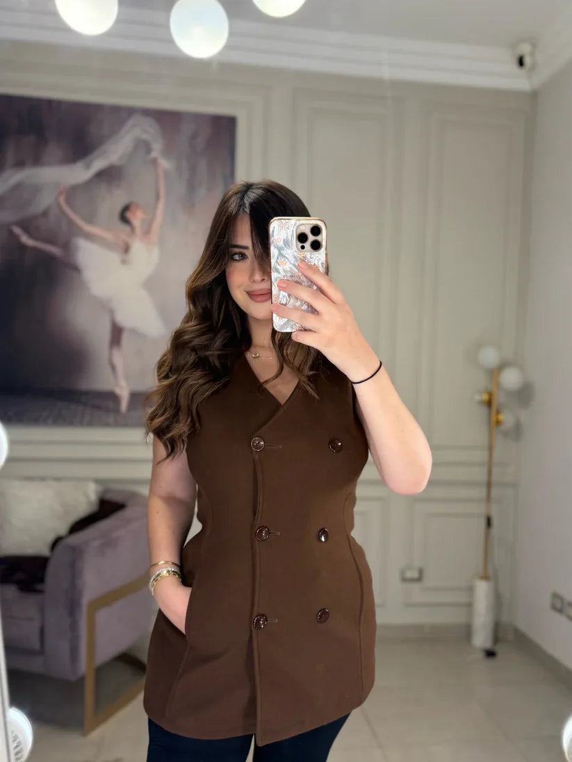 CH - 614 Women’s Stylish Fleece Twin Set – Short Jacket & Inner Outfit - Chakoor