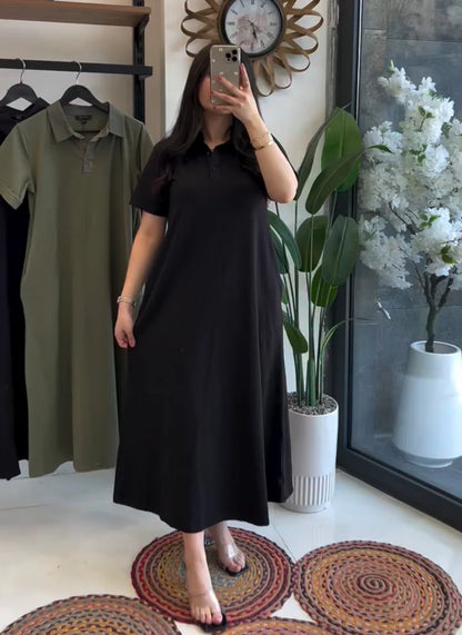 CH 6075 Collar Style Long Top - Chakoors