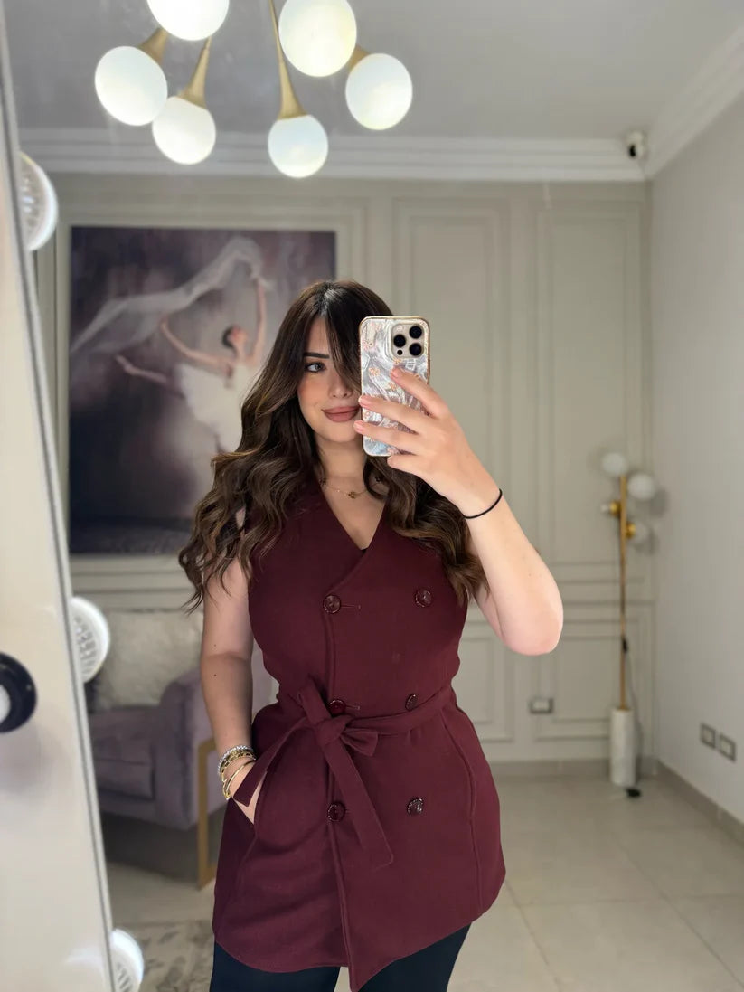 CH - 614 Women’s Stylish Fleece Twin Set – Short Jacket & Inner Outfit - Chakoor