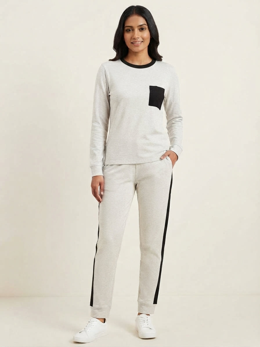 SL 5019 Chakoor Two-Tone Casual Lounge Co-Ord Set